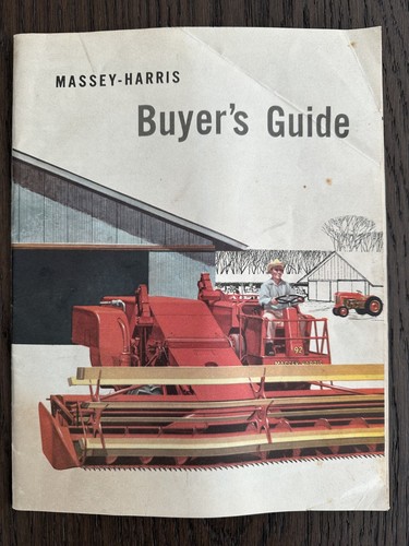 Massey Ferguson 1957 Buyers guide tractor brochure 333, 444, 555, MH50
