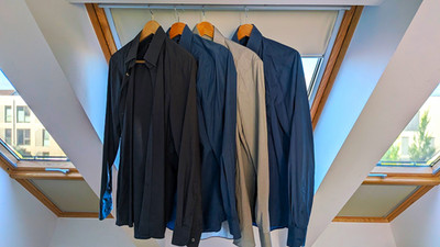 4 x OLYMP Level Five Herrenhemd Body Fit Grau Kragenweite 39 + 2 x Royal Class