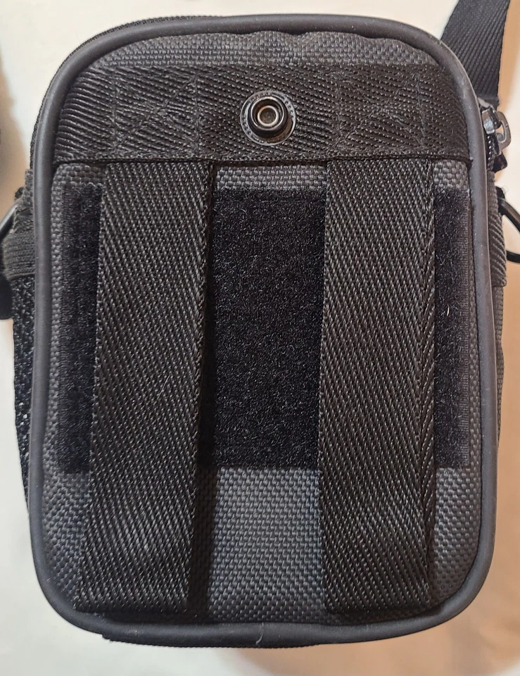 Estuche para cámara HP negro nailon cinturón lazo y correa para el hombro 3"x5"x6" Photosmart usado en excelente estado  Foto 3 de 4