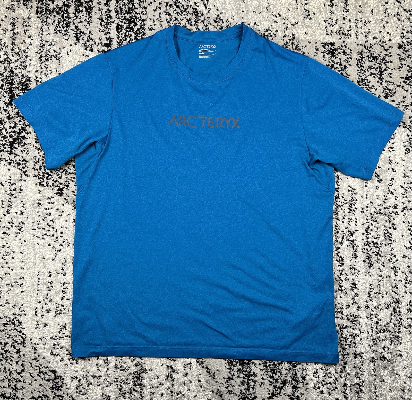 T Shirt Arc'teryx Remige Word SS Blu Uomo Taglia M
