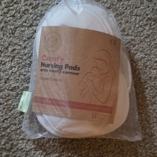 Comfy Organic Bamboo Reusable Nursing Pads, White - Nursing Pads
