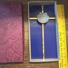 Plain Gold Plate  10" HANGING WALL CROSS -  For Church or Home — photo 8
