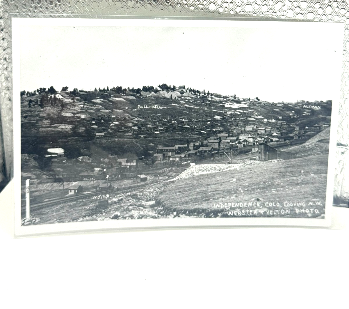 Antique RPPC Postcard Independece Colorado Cripple Creek Webster and Vecton