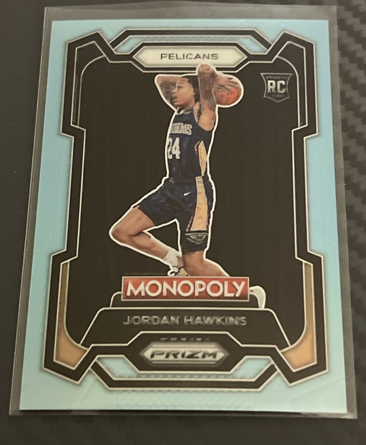 2023-24 Panini Prizm Monopoly Jordan Hawkins #56 Light Blue Prizm 92/199