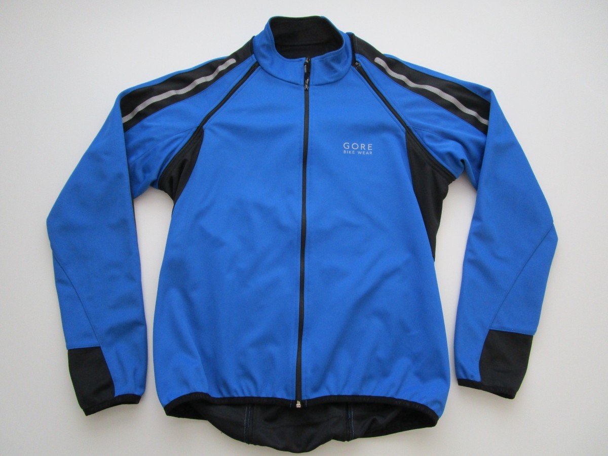 Mens Large Gore Bike Wear Windstopper Soft Shell Jacket