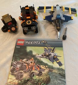 LEGO AGENTS Huge LOT 8630 8631 8632 8633 8634 8968 8969 8970 8971 Read Ad