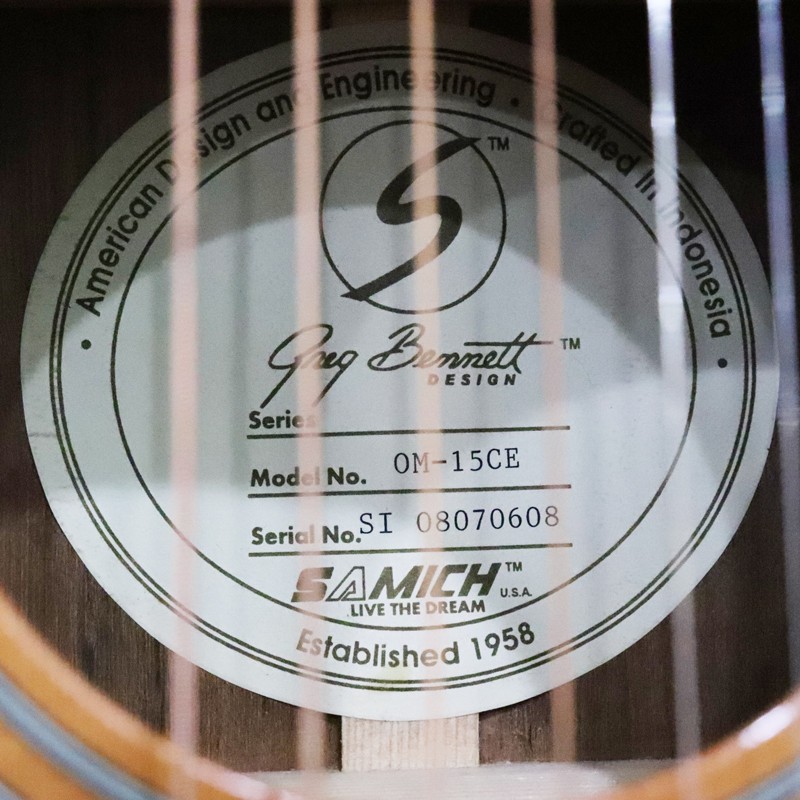 ギター GREGBENETT OM-15CE Electric Acoustic Guitar Greg Bennett RIO GRANDE OM-15CE