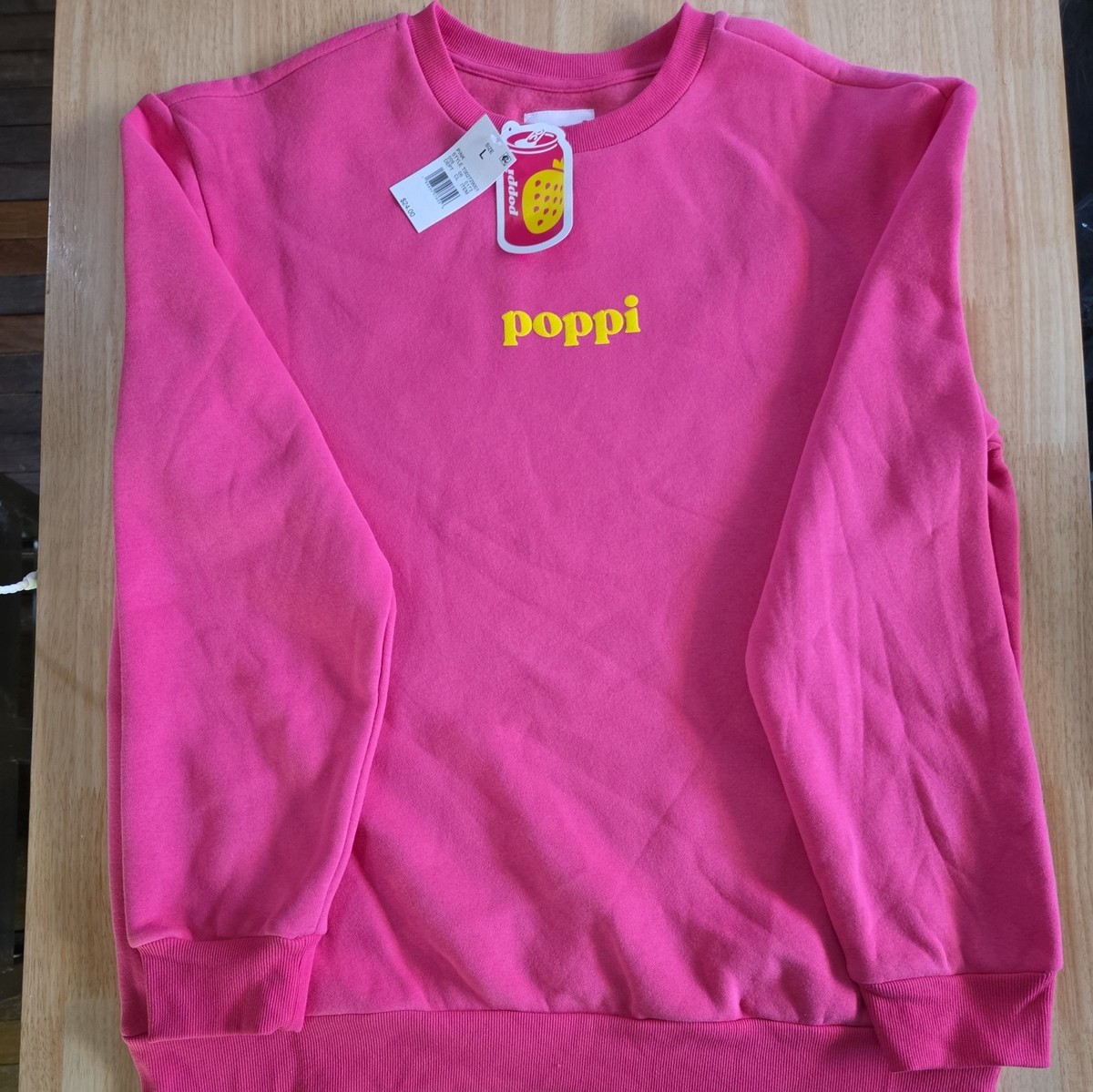限定品　最安値POPPY EMBROIDERED SWEATSHIRT Poppy Sweatshirt — Organic Clothing Made in Detroit, USA