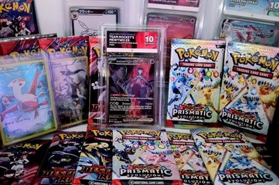  Pokemon Mystery Überraschungsbox Prismatic Chase Mewtwo Platte! Beschreibung lesen!  
