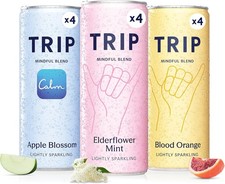 TRIP Sparkling Drink Mixed Pack &ndash; 12&times;250ml Low-Calorie Vegan Botanical Cans