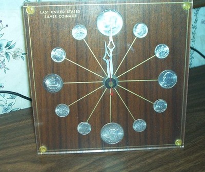 1968 MARION KAY Model 72 Walnut NUMISMATIC Clock 1964 LAST US