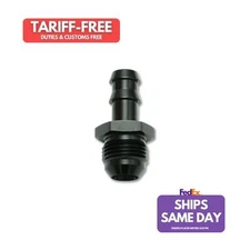 Vibrant 11209, One Black Aluminum -10An To 1/2 Barb Straig Ht Fitting Performanc