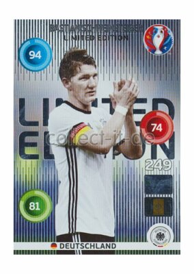 Panini Adrenalyn XL Euro 2016 - Bastian Schweinsteiger - Limited Edition