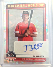 2023 Panini USA Stars Stripes TY HAMILTON Auto Cracked Autograph /23 Canada
