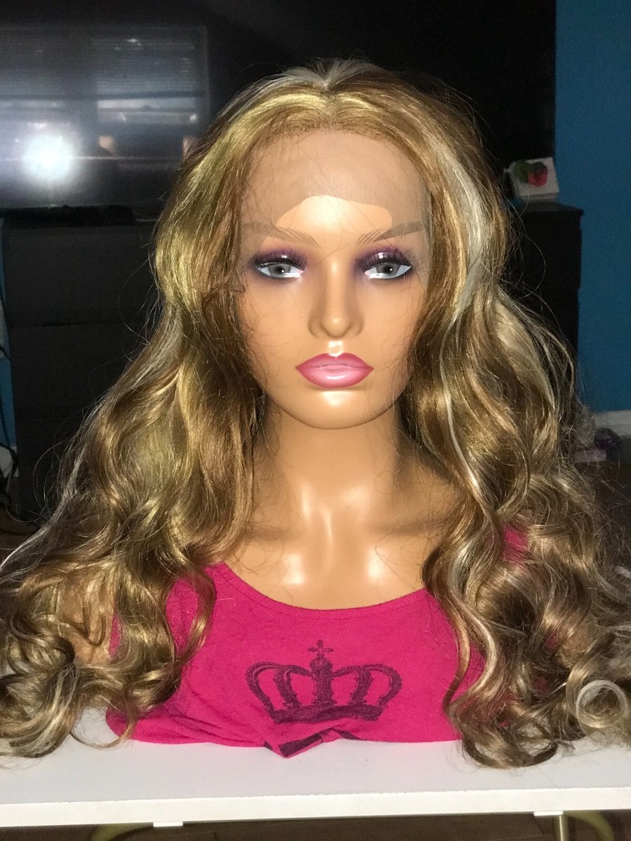 Beautiful Lace Front Wig, Light Brown/Blonde Mix, long 26  display picture 1
