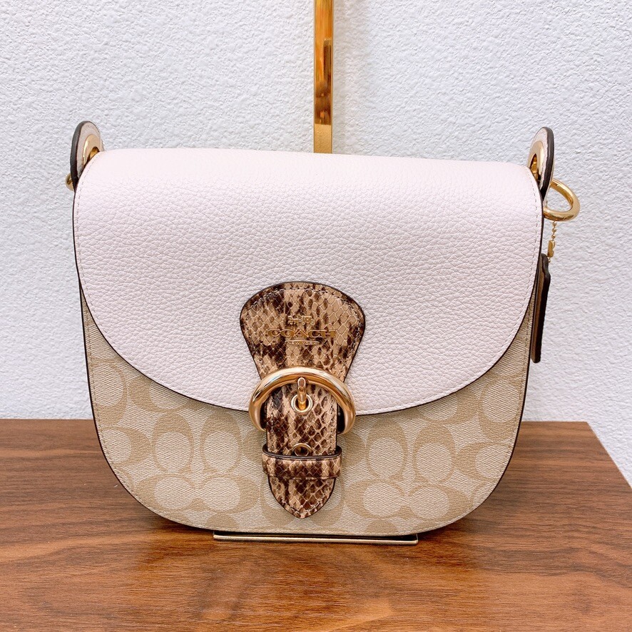 NWT Coach Kleo Shoulder Bag 23 In Signature Canvas large size | eBay