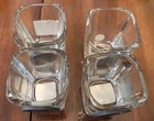 Set Of 4 2000’s Arizona Cardinals Heavy Square 2 Ounce Shot Glass With Medallion — photo 2