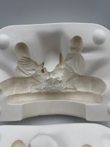 VTG 1980’ Second Career 205 Ceramic Casting Slip Mold The Birth Jesus 10”x7”x6” - Picture 3 of 6