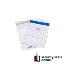 Opaque White 170 x 230mm Skim Bag Disposable Tamper Evident Satchel, Pack of 100