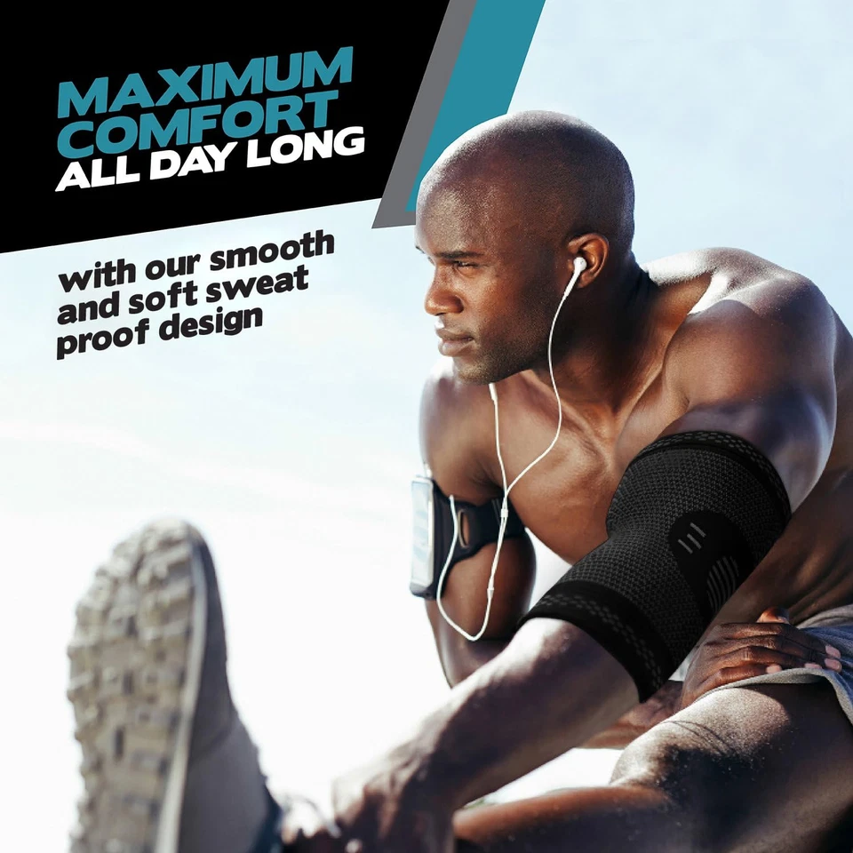 Codera Para Hombres/Mujeres, 2 Paquetes De Coderas De Compresión, Codo De Tenist - Imagen 3 de 4