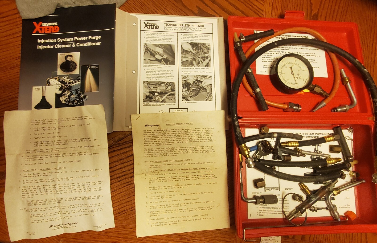 SNAP ON MT377 FUEL PRESSURE GAUGE SET eBay