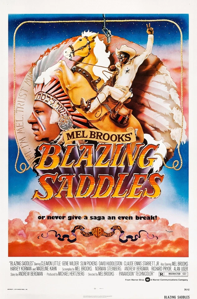 Blazing Saddles poster - 11 x 17 inches - Mel Brooks