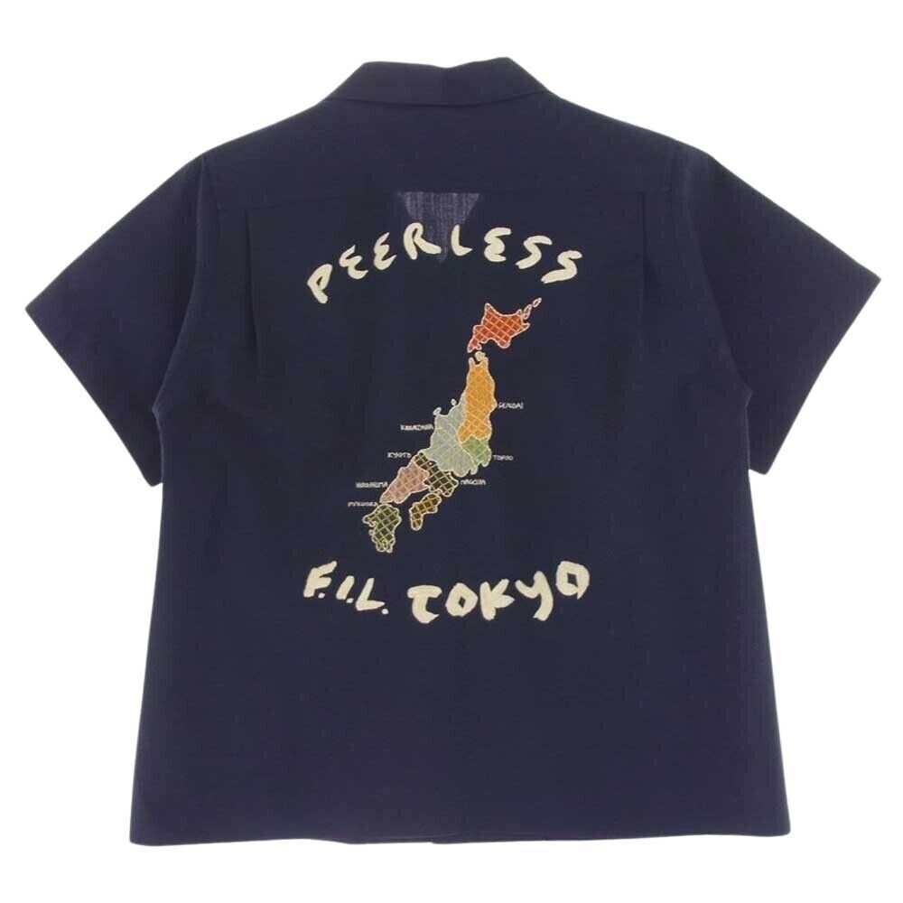 VISVIM 21SS 0121105011016 SANKO SOUVENIR SHIRT S/S Navy Size VISVIM 21SS 0121105011016 SANKO SOUVENIR SHIRT S/S Navy Size