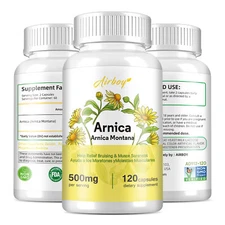 120pcs Arnica - Anti-Inflammatory, Natural Pain, Bruising and Swelling Relief
