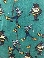 Looney Tunes Mania Mens Novelty Necktie Golf Tie GUC