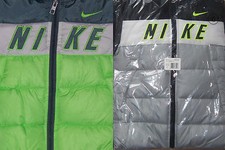 New Boys Nike Colorblock Puffer Jacket Size 4 Left MSRP 85 Green or Grey