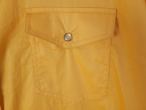 Camisa amarilla a presión Patron Cito Red Label para hombre manga larga con botones XXXL - Imagen 9 de 12