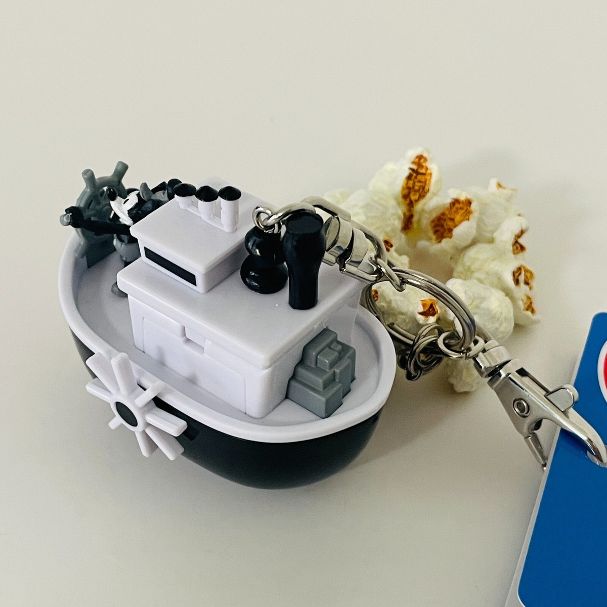 Disney Tokyo Japan Mickey Mouse Steamboat Willie Popcorn Keychain