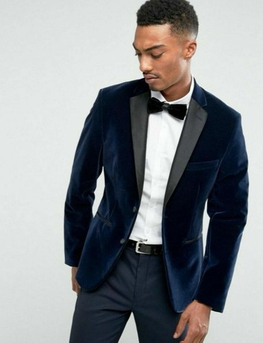 what to wear with a blue velvet blazer