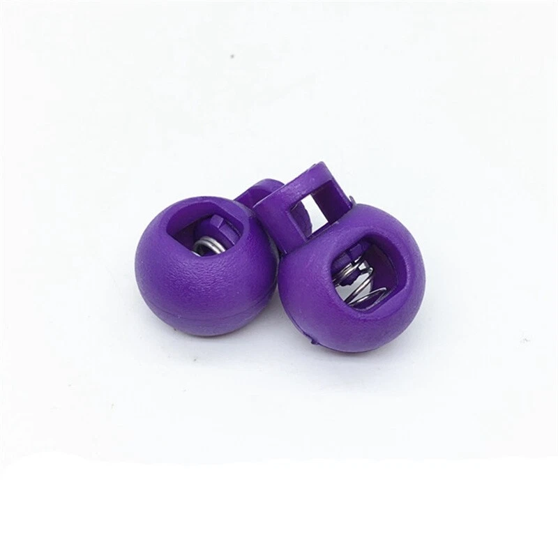 10PC Plastic Button Fastener Adjustable Tighten Fixed Rope Buckle Elastic - Image 2 of 4