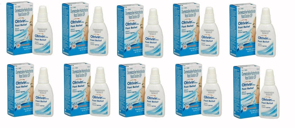 10 x Otrivin Nasal Spray Drops 10mlFast Relief Nose👩👨👌 exp.2027