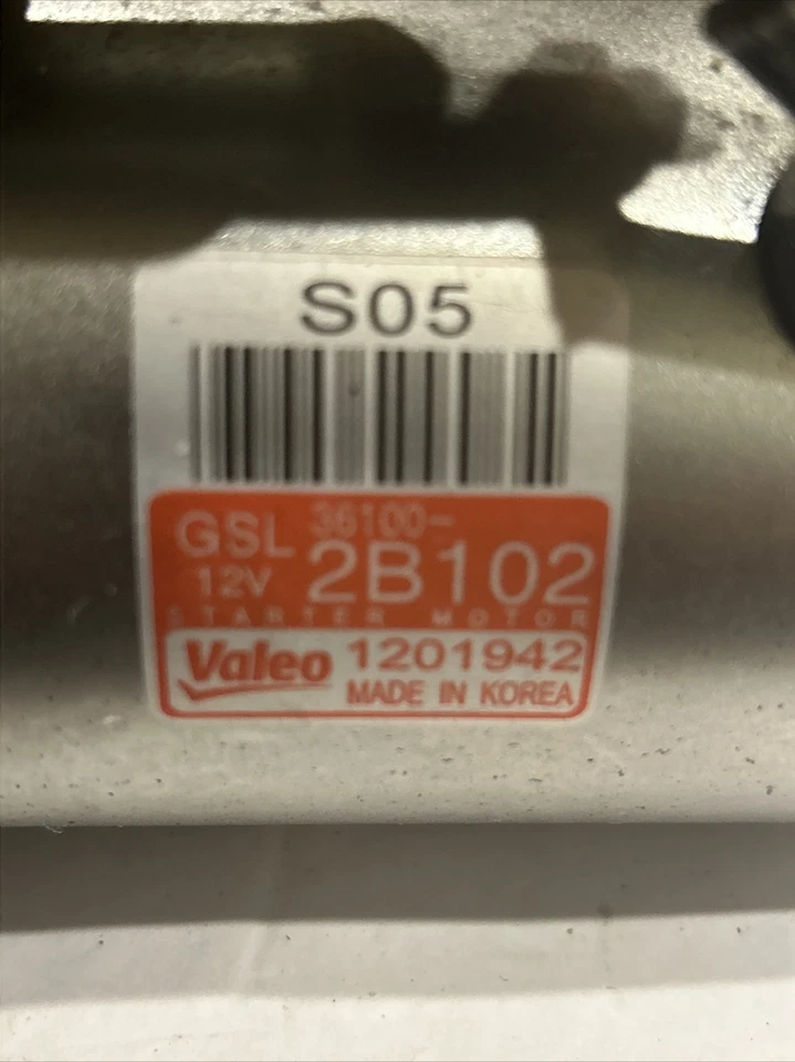 Оригинальный стартовый двигатель 2016 Hyundai Accent 17 000 миль - Изображение 2 из 4