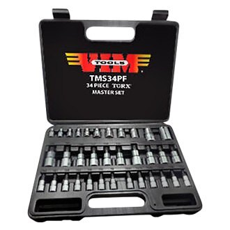 VIM Tools Mixed Drive Size Torx Bit Socket Set 34 Pieces