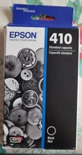 GENUINE Epson 410 Black Ink Cartridge 03/2024