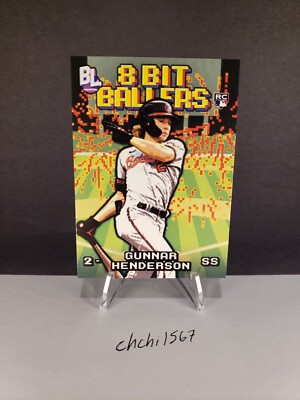 Gunnar Henderson 2023 Topps Big League Baseball 8-Bit Ballers #8B-9 Rookie RC!!