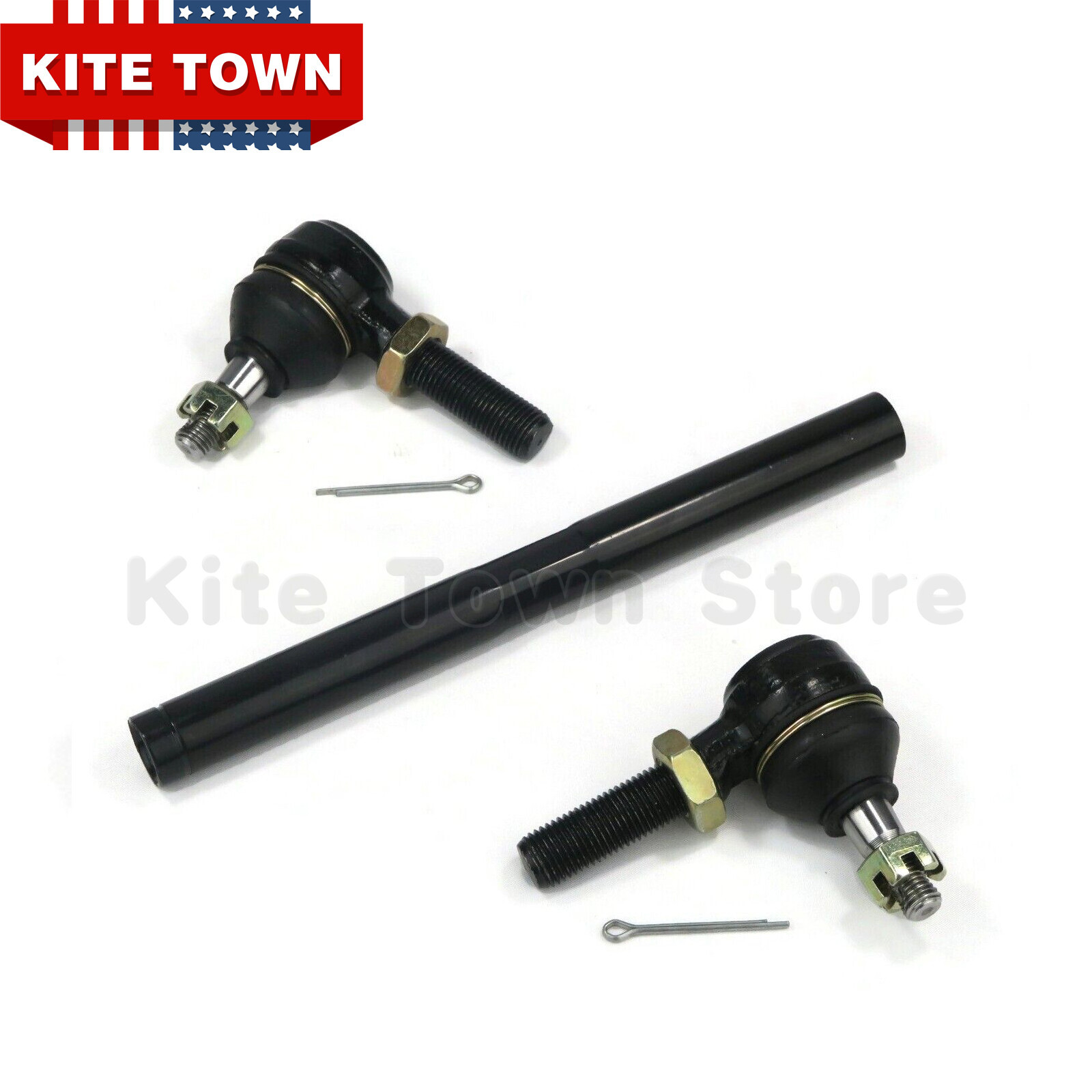2Pcs Golf Cart Tie Rod Assembly Kit for EZGO TXT Medalist 19942001