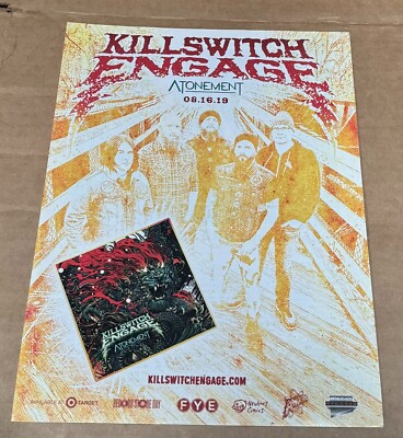 KILLSWITCH ENGAGE - ATONEMENT - Music Print Ad Promo Photo - 2019