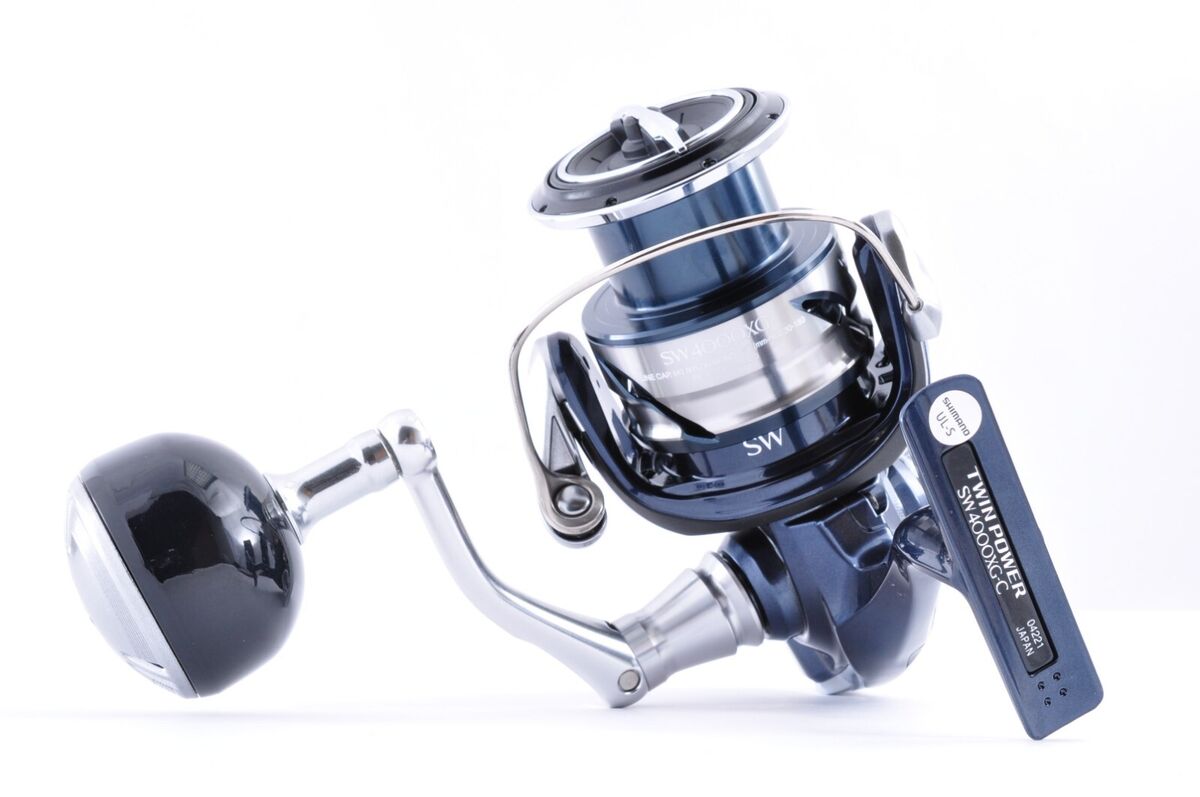 Shimano Spinning Reel 21 TWIN POWER SW 4000XG Gear Ratio 6.2 Shimano Spinning Reel 21 TWIN POWER SW 4000XG Gear Ratio 6.2