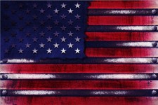 Rustic American Flag Purple 24x36 Graphic Car Wrap Decal Vinyl Bike Motorcycle