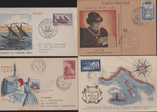 Lot Cartes-Maximum & FDC - Journée du Timbre 1945-1957, Monaco, Algérie, Maroc