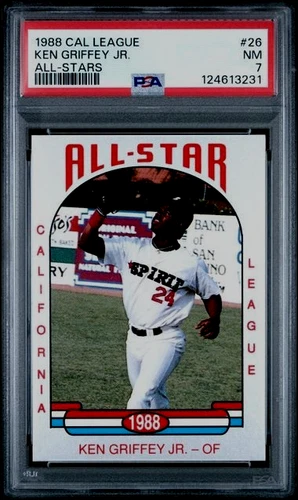 1988 CAL LEAGUE ALL-STARS #26 KEN GRIFFEY JR. ALL-STARS PSA 7 NMint Rookie RC