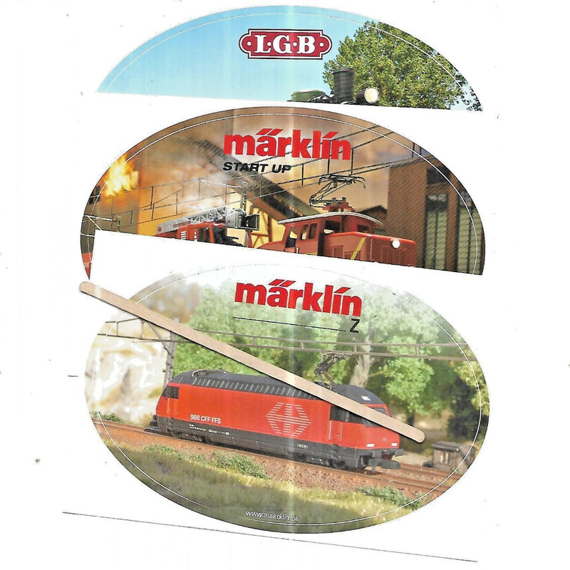 MARKLIN 3 STICKERS 4" X 6"