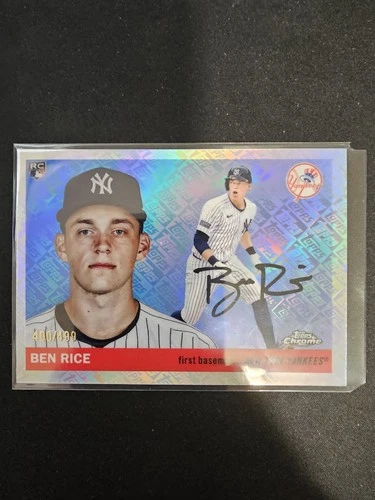 2025 Topps Chrome Platinum Anniversary Ben Rice RC Logo Refractor /499