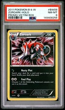 2011 POKEMON BLACK & WHITE PROMO BW09 ZOROARK-HOLO VICTINI BOX PSA 8