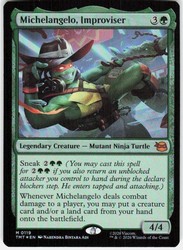 Michelangelo, Improviser #119 Foil Teenage Mutant Ninja Turtles MTG