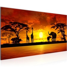 Wandbild Afrika Bilder XXL Wohnzimmer Schlafzimmer 100 x 40 cm
